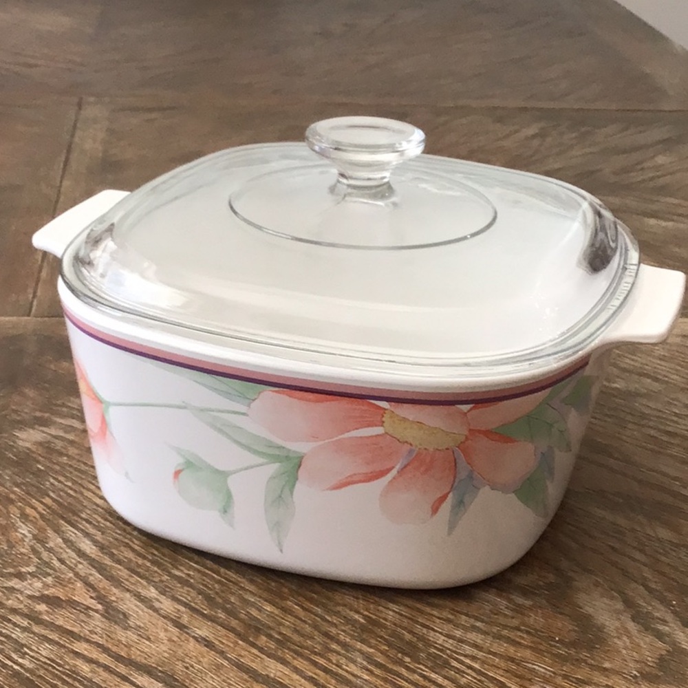 Vintage Corning Ware  "Peony Floral" pattern - Picture 2 of 16